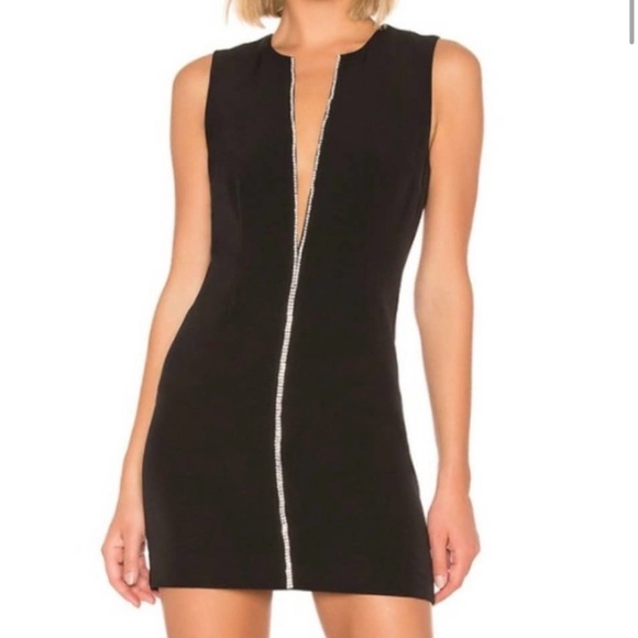 NBD Dresses & Skirts - NBD Phineas Rhinestone Mini Dress Black